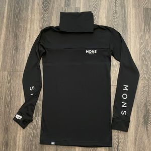COPY - Mons Royale Cornice Rollover LS turtleneck baselayer